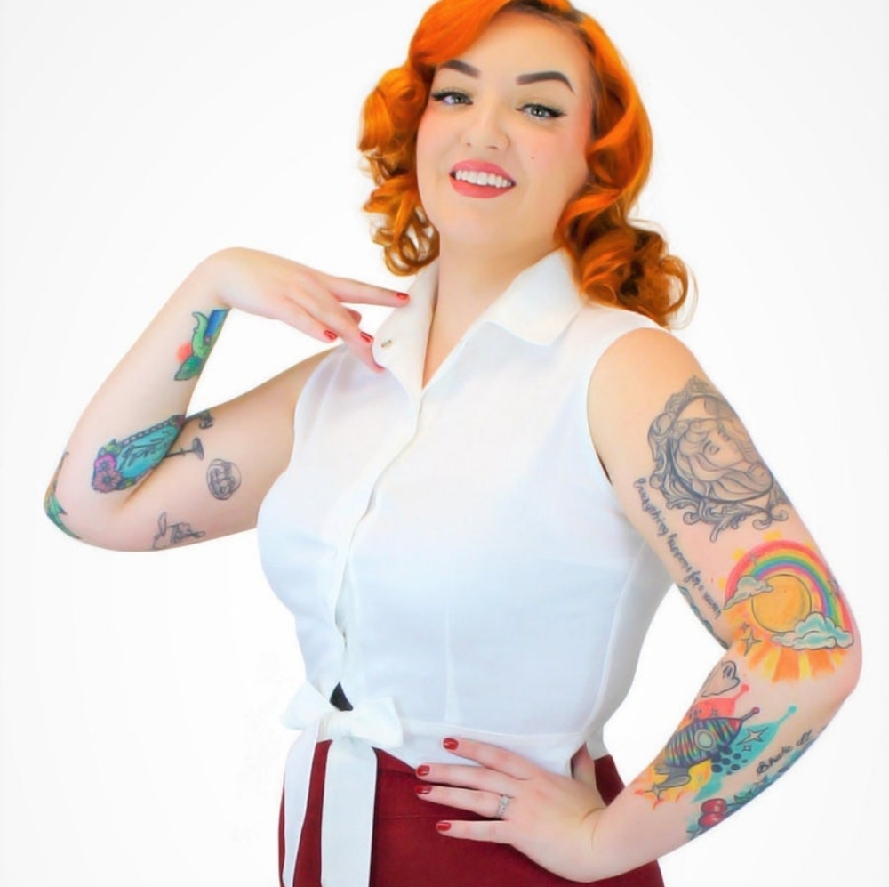 White Knot Top XS-3XL